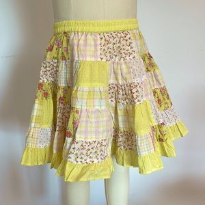 NWT Room Seven sz 7 Girls patchwork skirt